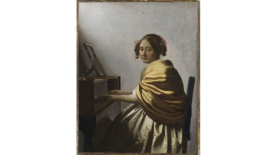Ян Вермеер. «Дама, сидящая за вирджиналем», 1670–1672