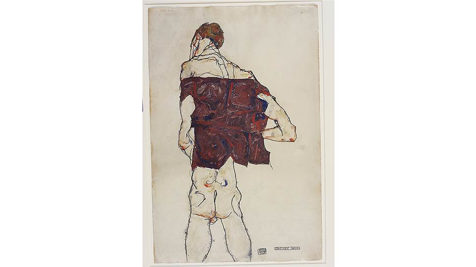 Эгон Шиле. «Стоящий мужчина», 1913