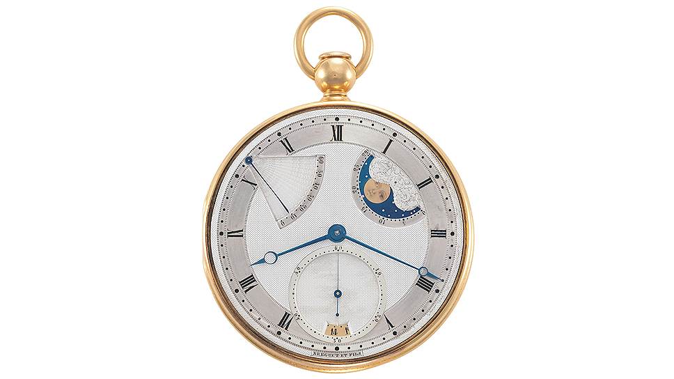 Карманные часы с автозаводом и указателем фаз луны Repetition perpetuelle a seconde барона Ротшильда, 1820-е