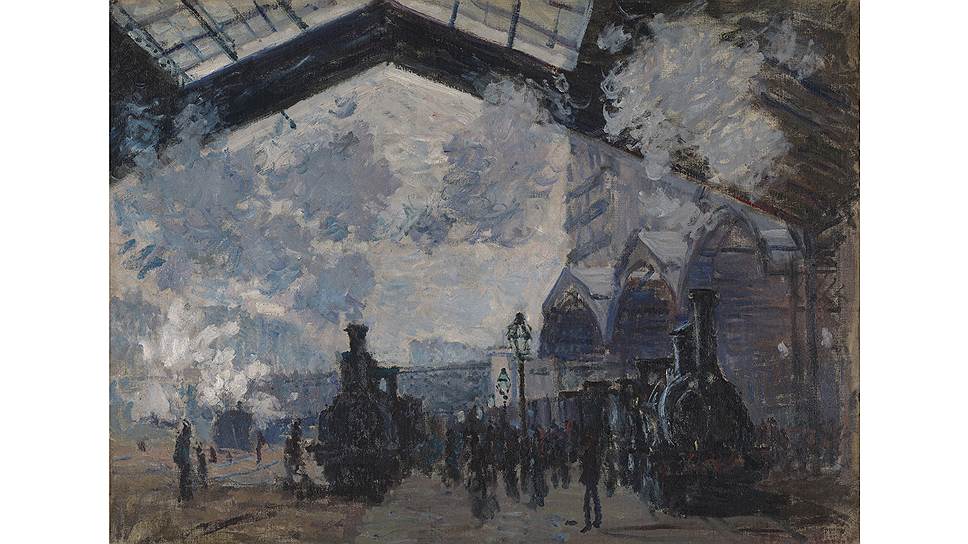 Клод Моне. «Вокзал Сен-Лазар», 1877