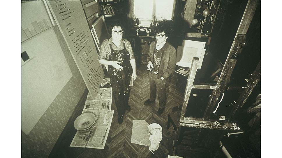 Виталий Комар (слева) и Александр Меламид, 1970-е