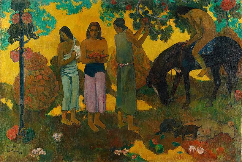 Поль Гоген. «Сбор плодов», 1899
