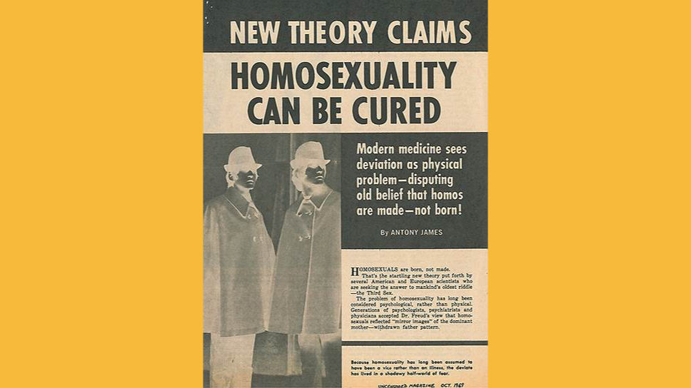 Статья о современных средствах лечения гомосексуализма в журнале Uncensored Magazine, 1969