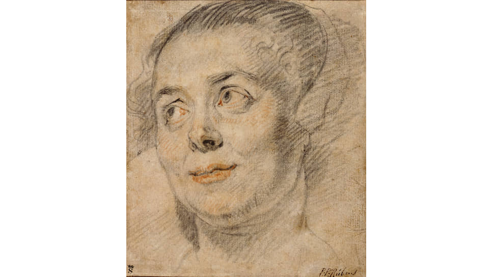 Этюд головы молодой женщины, около 1635–1640