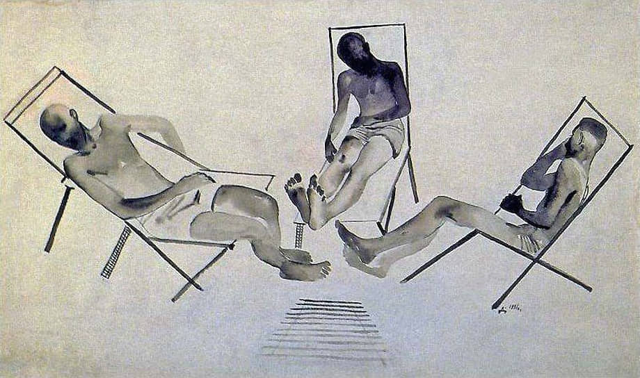 Александр Дейнека. "Отдыхающие", 1928
