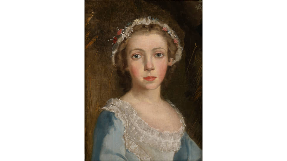 «Портрет девочки», около 1744. Фрагмент