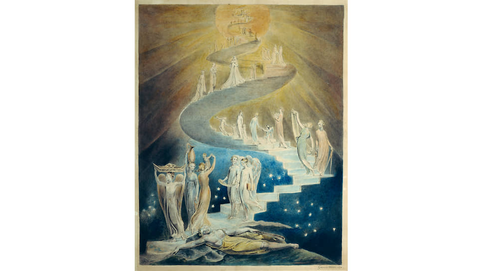 Уильям Блейк. «Сон Иакова», 1805 
