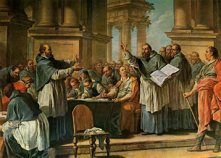 Шарль-Андре ван Лоо. «Святой Августин спорит с донатистами», XVIII век
