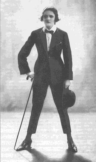 Анита Бербер на съемках первой части «Доктора Мабузе» Фрица Ланга, 1922