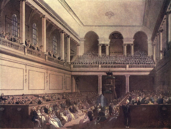 Томас Роулендсон и Огастес Чарльз Пьюджин. «Больница „Фаундлинг”», 1809
