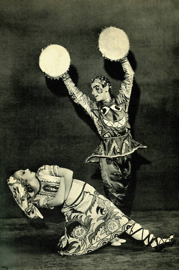 Ирина Баронова и Леонид Мясин в балете «Полуночное солнце», 1915