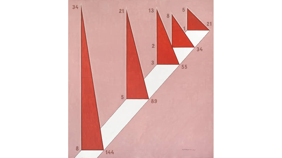 «Пять треугольников ряда Фибоначчи», 2001