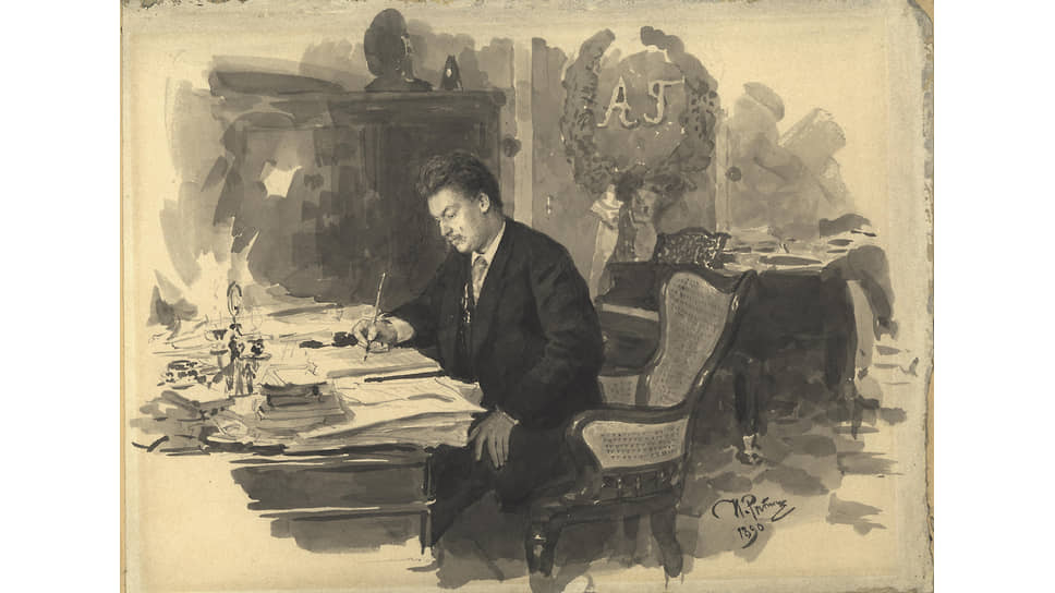 Илья Репин. «Портрет композитора Александра Глазунова», 1890