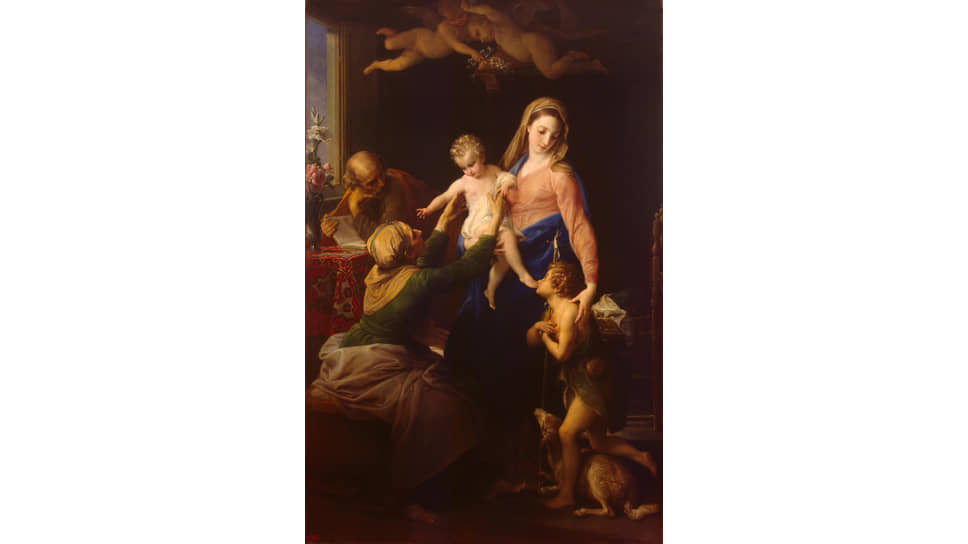 Помпео Джироламо Батони. «Святое семейство со св. Елизаветой и Иоанном Крестителем», 1777