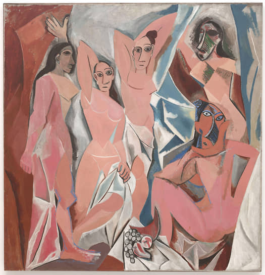 Пабло Пикассо. «Авиньонские девицы», 1907. Биографы Пикассо утверждают, что эта картина написана с тех самых украденных из Лувра иберийских статуэток 