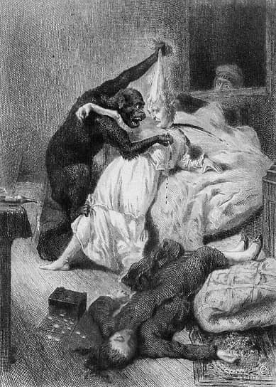 
Даниэль Вьерж. Иллюстрация к рассказу
«Убийство на улице Морг», 1870