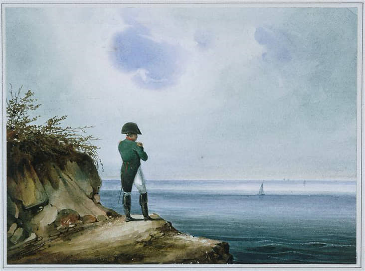 Франсуа-Жозеф Сандман. «Наполеон на острове Св. Елены», 1820