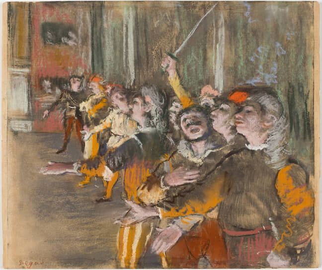  Эдгара Дега. «Хористы», 1877