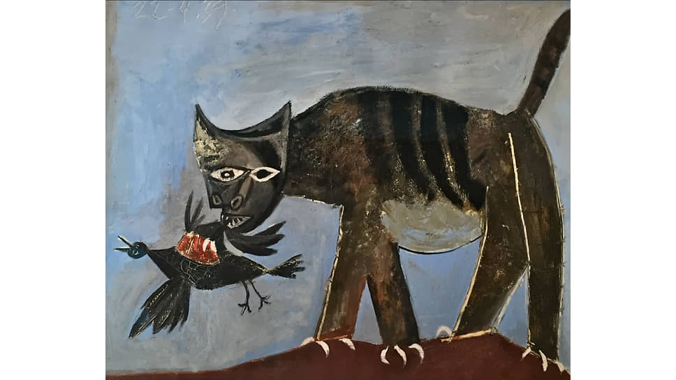 Пабло Пикассо. «Кошка, поймавшая птицу», 1939