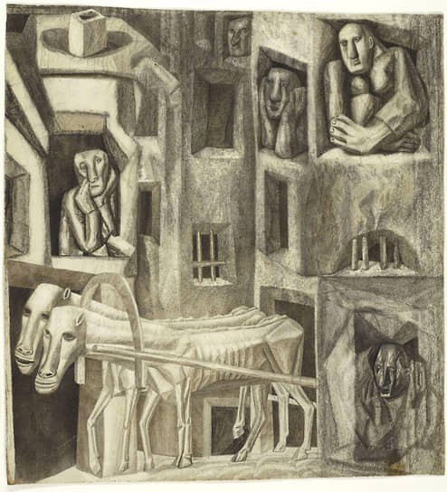 Павел Филонов. «Рабочие», 1915 