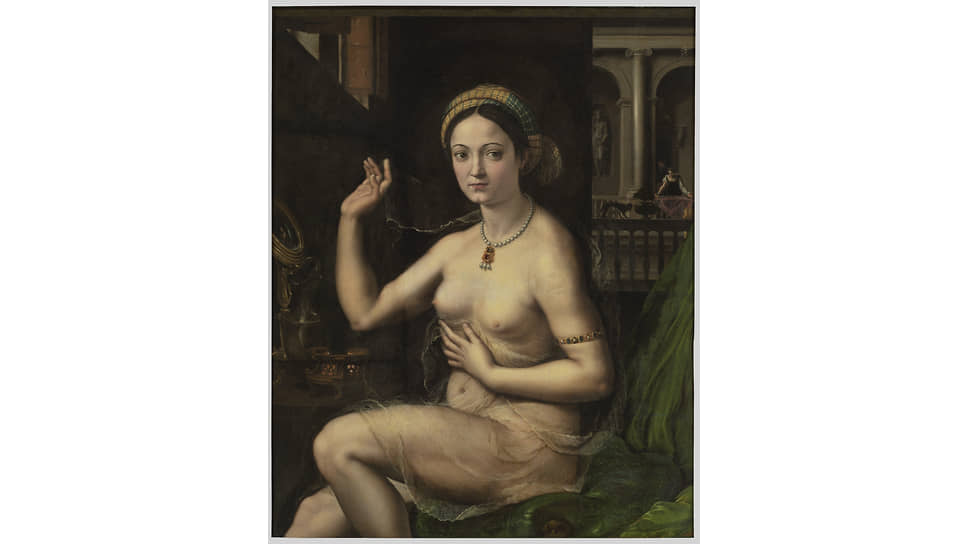Джулио Пиппи (Джулио Романо). «Дама за туалетом», начало 1520-х