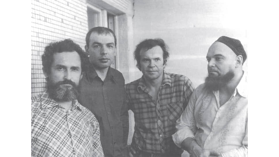 Владимир Степанов, Игорь Дудинский, Евгений Головин и Гейдар Джемаль, Москва, конец 1970-х