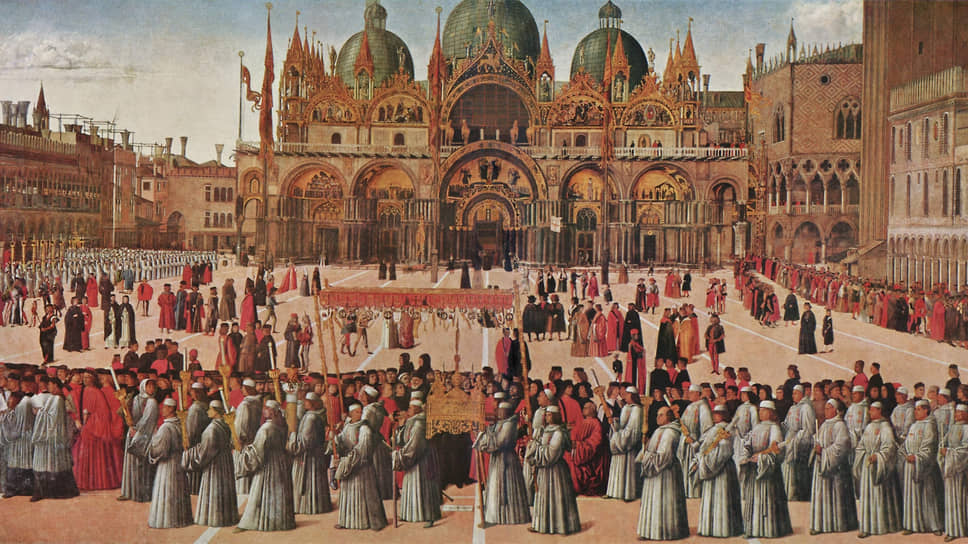 Джентиле Беллини. «Процессия на площади Святого Марка», 1496 