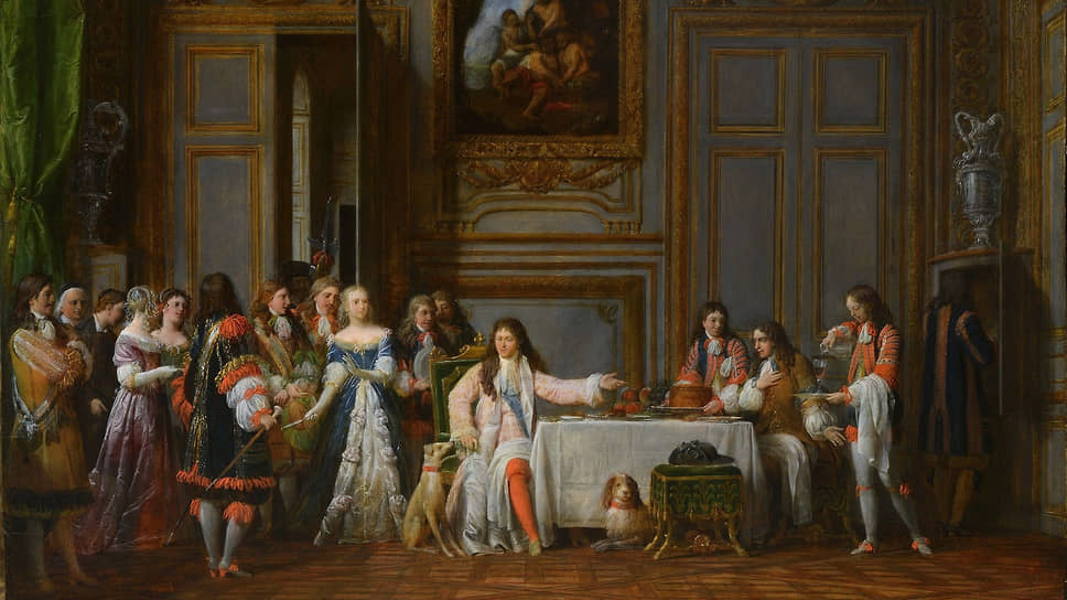 Жан-Франсуа Гарнере. «Людовик XIV чествует Мольера», 1824