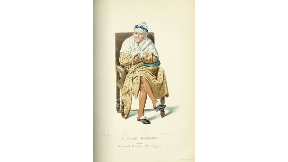 Л. Вольф. «Арган». Иллюстрация из полного собрания сочинений Мольера, 1868