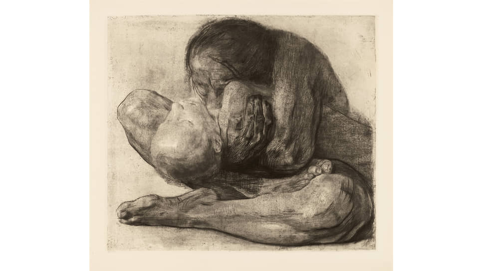 Кете Кольвиц. «Женщина с мертвым ребенком», 1903 