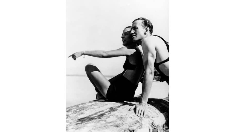 Ян Флеминг со своей девушкой Моник Паншо де Боттом, 1931