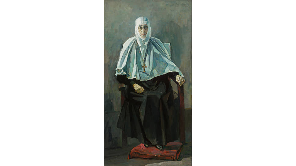 Павел Корин. «Схиигуменья Фамарь», 1935 


