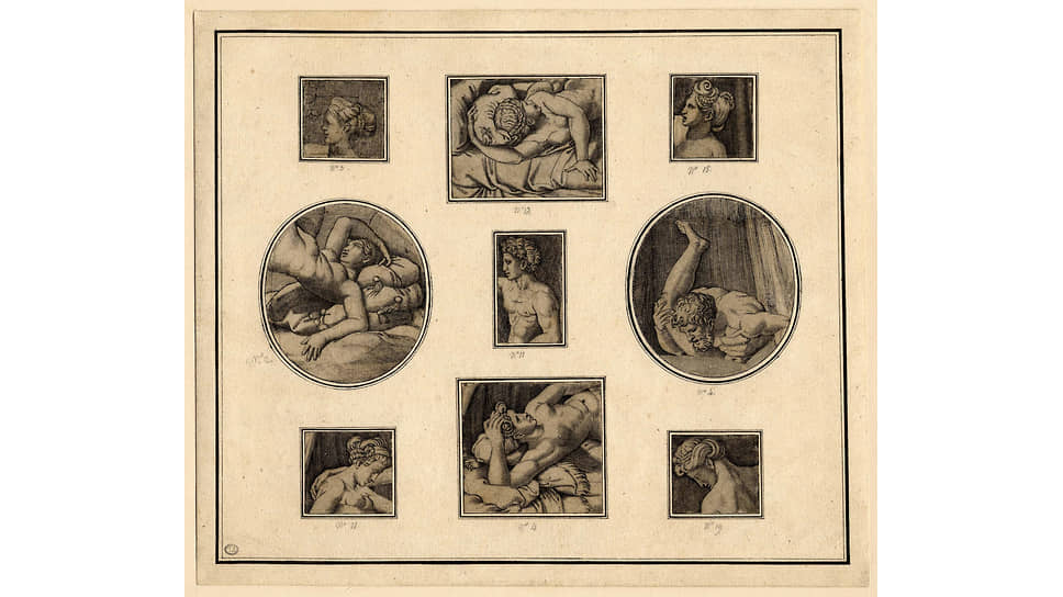 Маркантонио Раймонди. «I Modi», 1530–1540. Из коллекции Британского музея