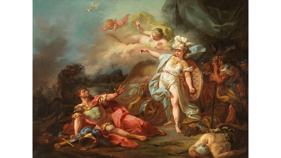 Жак Луи Давид. «Битва Минервы и Марса», 1771
