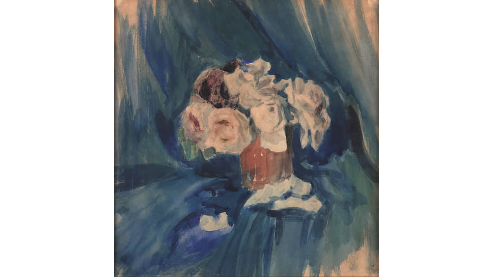 Виктор Борисов-Мусатов. «Розы в стакане», 1902
