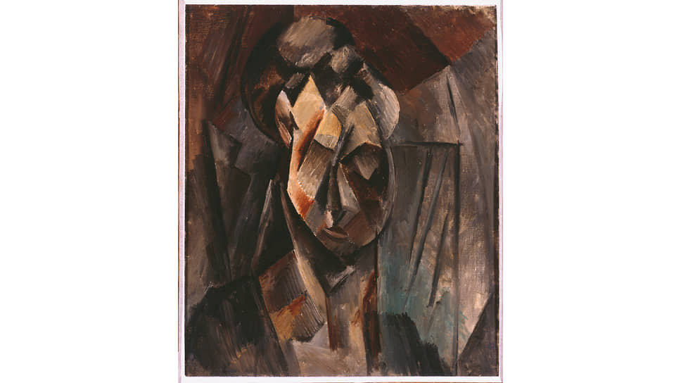 Пабло Пикассо. «Голова женщины (Фернанда)», 1909-1910