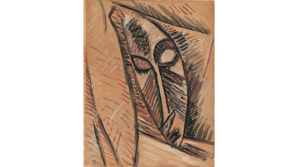 Пабло Пикассо. «Обнаженная с драпировкой», 1907
