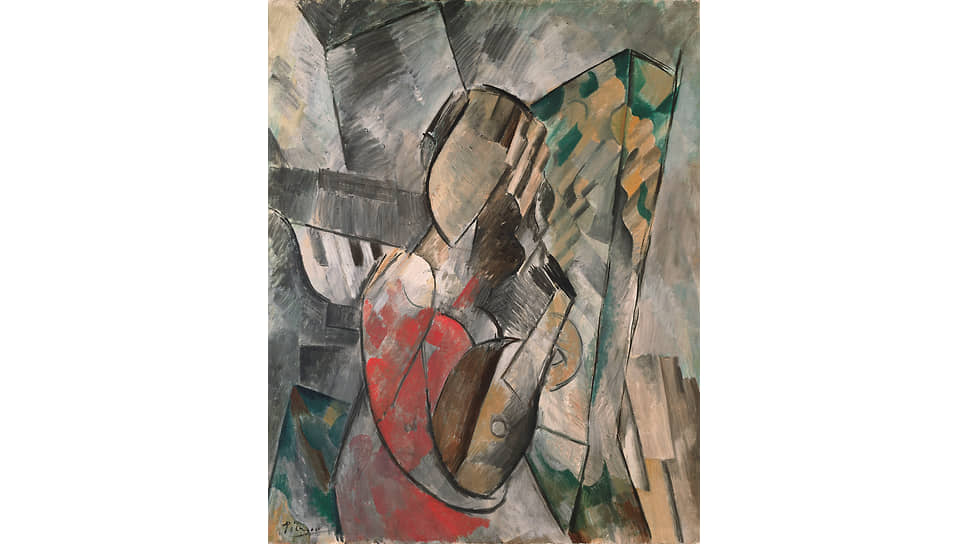 Пабло Пикассо. «Женщина с мандолиной», 1908