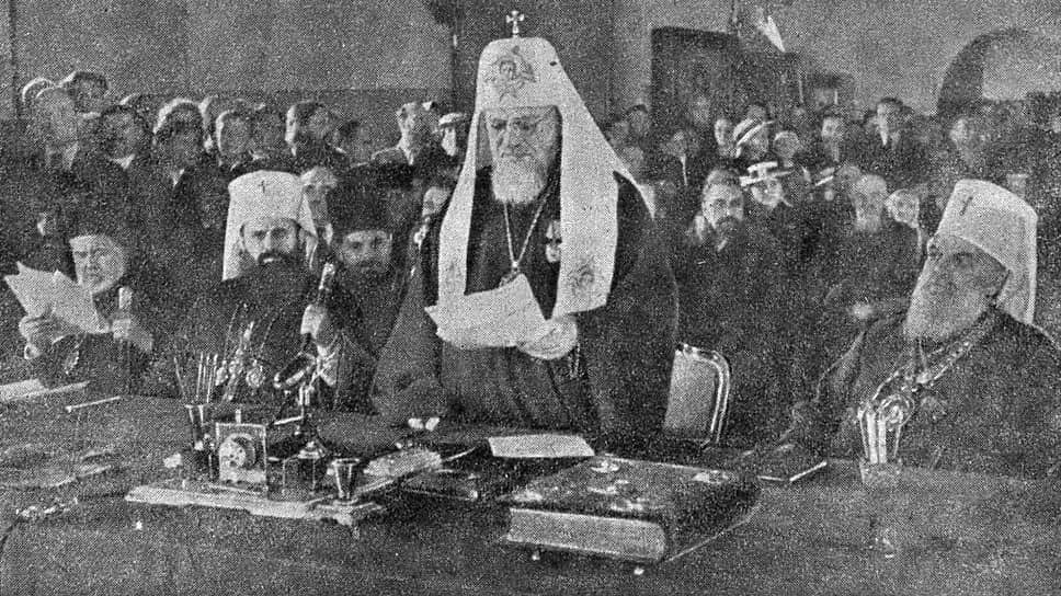 Патриарх Московский и всея Руси Алексий I на Всеправославном совещании, 8 июля 1948
