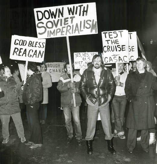 Демонстрация против испытания крылатых ракет в провинции Альберта. Этобико, Канада, 27 марта 1983