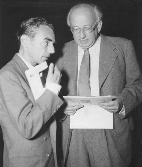 Эрих Кестнер и Роберт Нойманн, около 1945