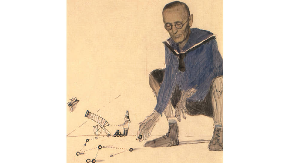 Хорст Янссен. «Герман Гессе (Игра в бисер)», 1962