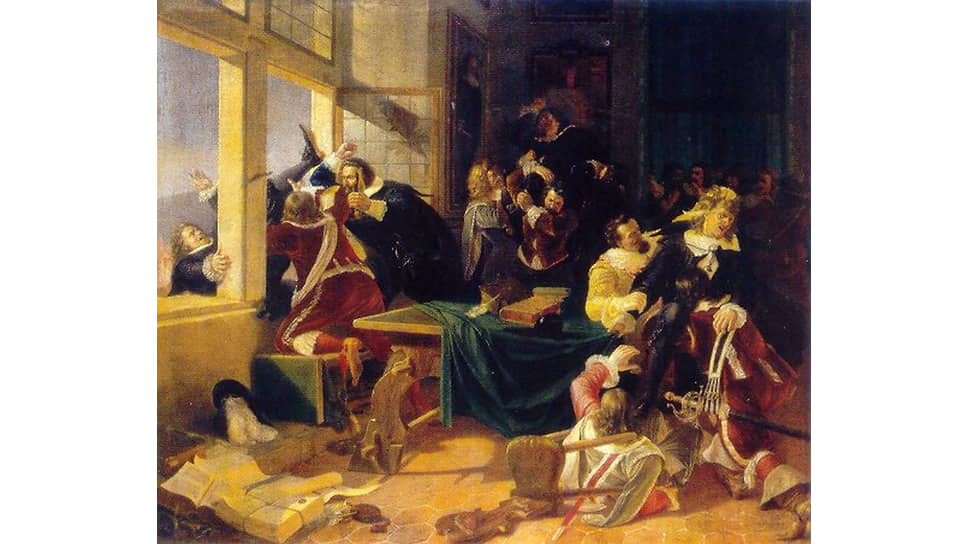 Карел Свобода. «Дефенестрации в Праге в 1618 году», 1848