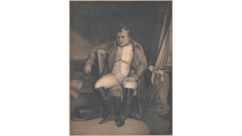 Неизвестный художник. Копия картины Поля Делароша «Наполеон I в Фонтенбло, 31 марта 1814», не ранее 1840