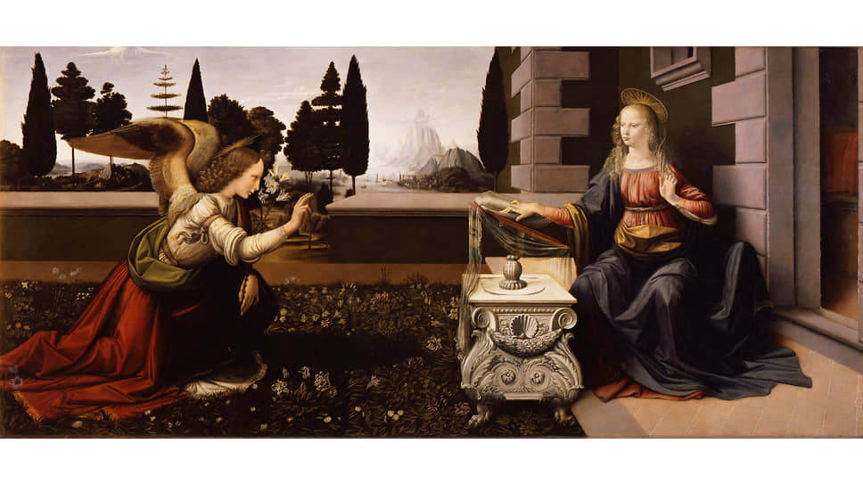 Леонардо да Винчи. «Благовещенье», 1472