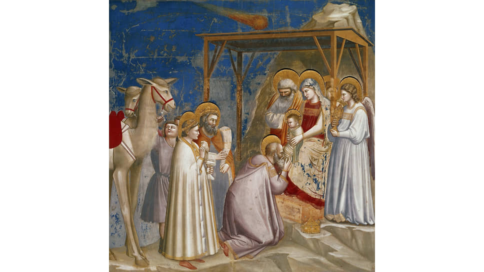 Джотто ди Бондоне. «Рождество Иисуса», 1303–1305.
Капелла Скровеньи, Падуя