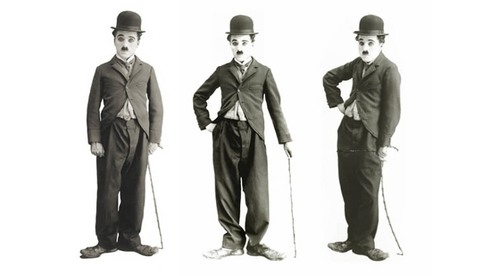 Чарли Чаплин в образе Бродяги, 1915
