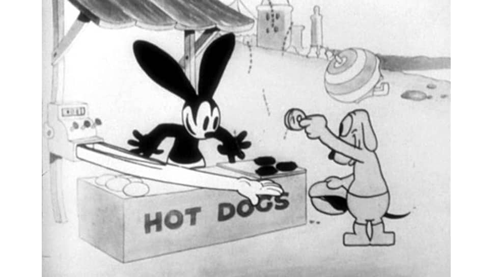 Кролик Освальд в фильме «Голодные бродяги», 1928
