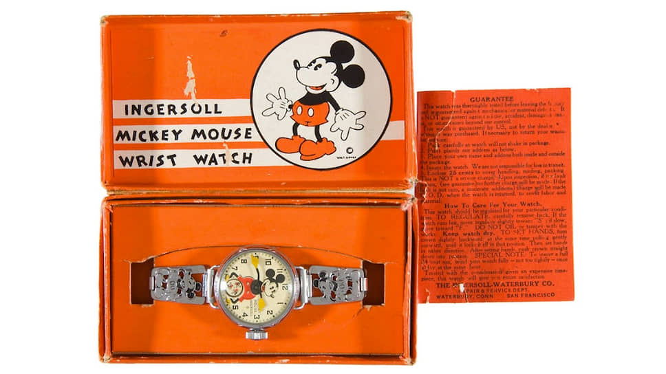 Часы Ingersoll с Микки-Маусом, 1933
