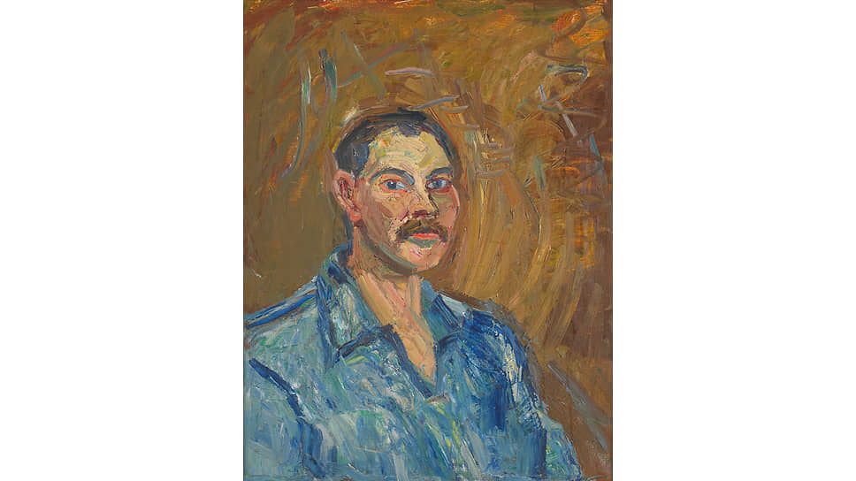 Герберт Бёкль. «Автопортрет в синей рубашке», 1929